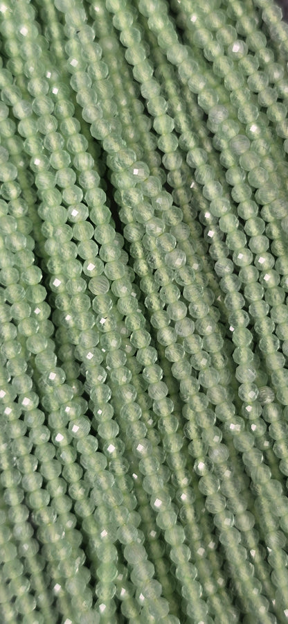 Prehnite Beads - Facet