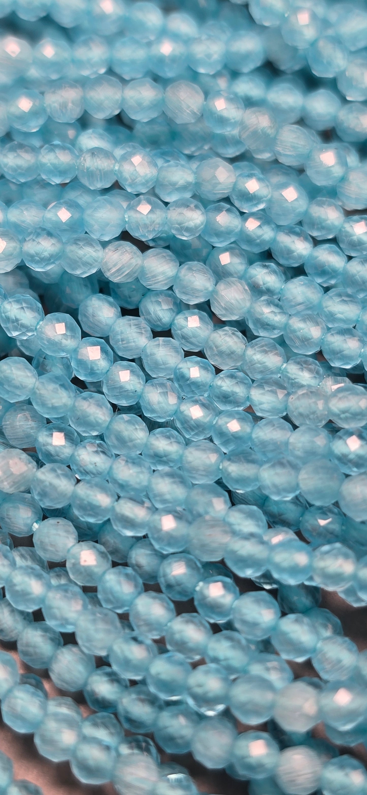 Blue Topaz Beads - Facet