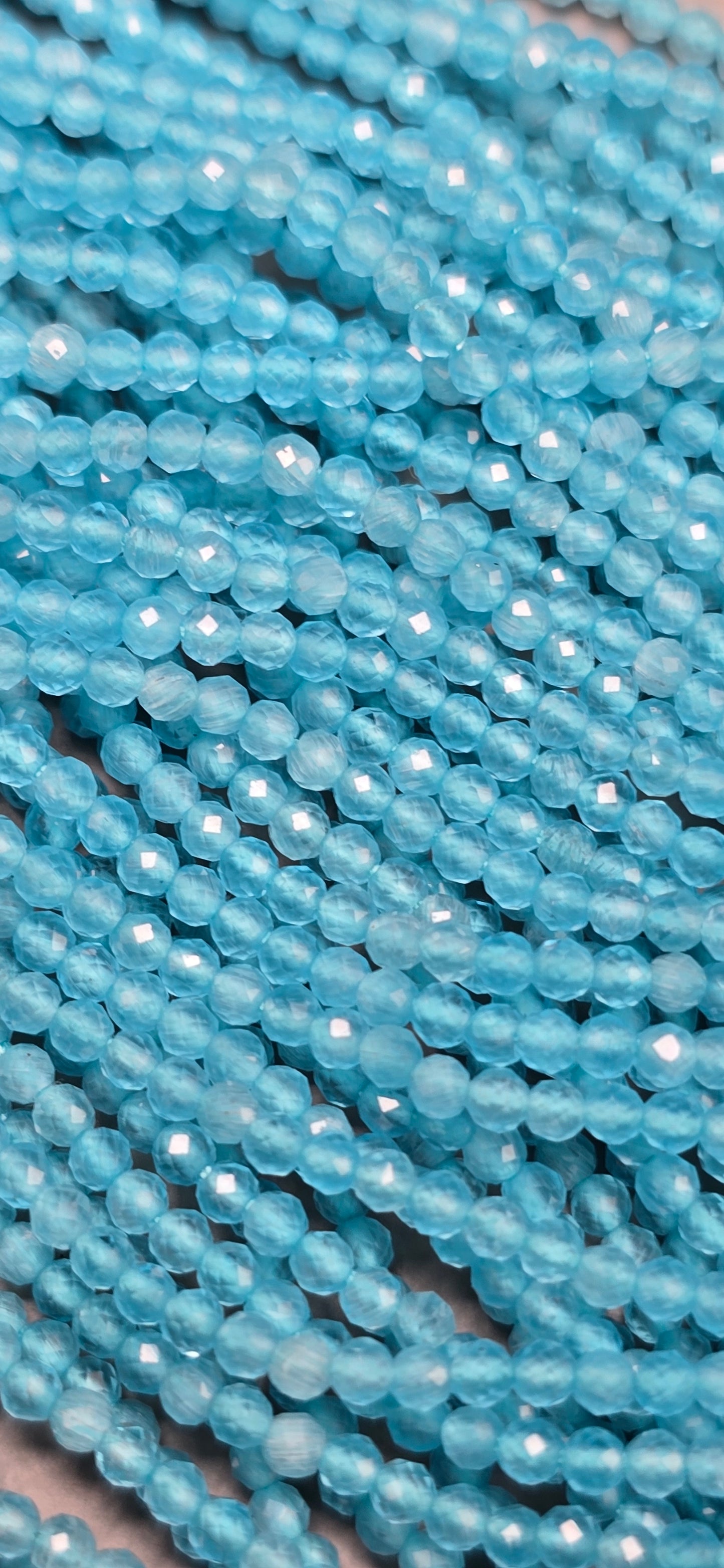 Blue Topaz Beads - Facet