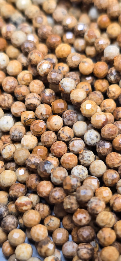 Picture Jasper Beads - Facet