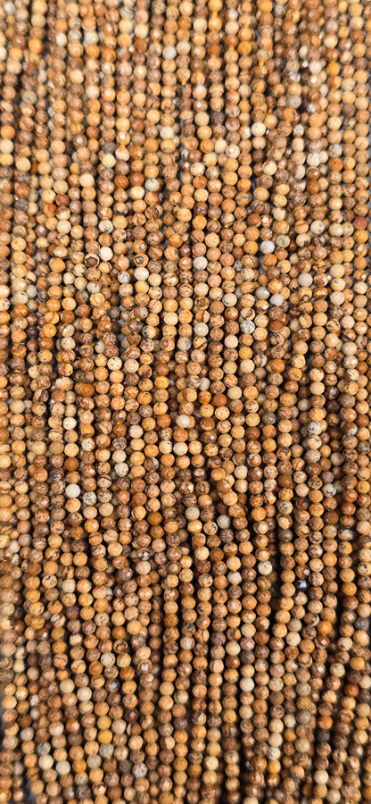 Picture Jasper Beads - Facet