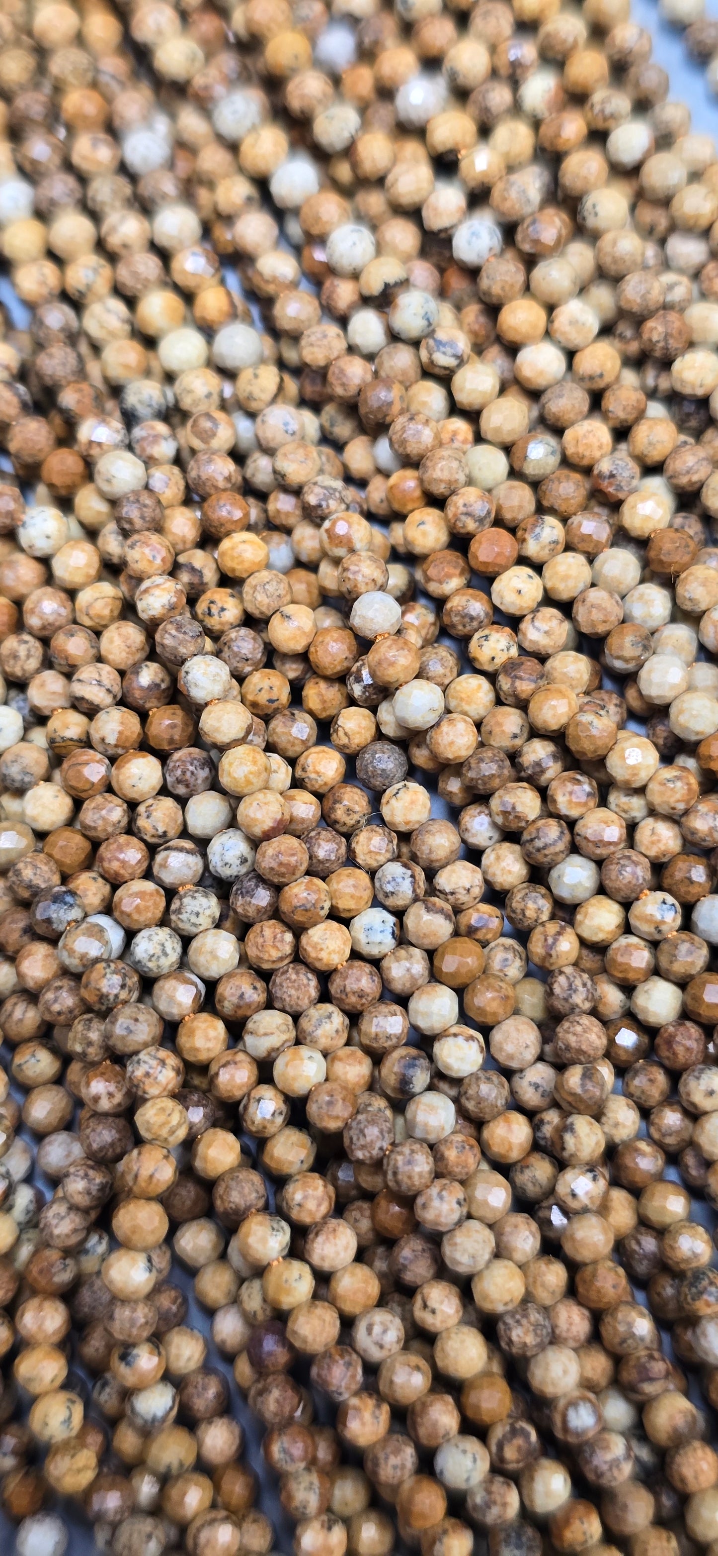Picture Jasper Beads - Facet