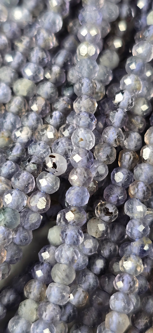 Iolite Beads - Facet