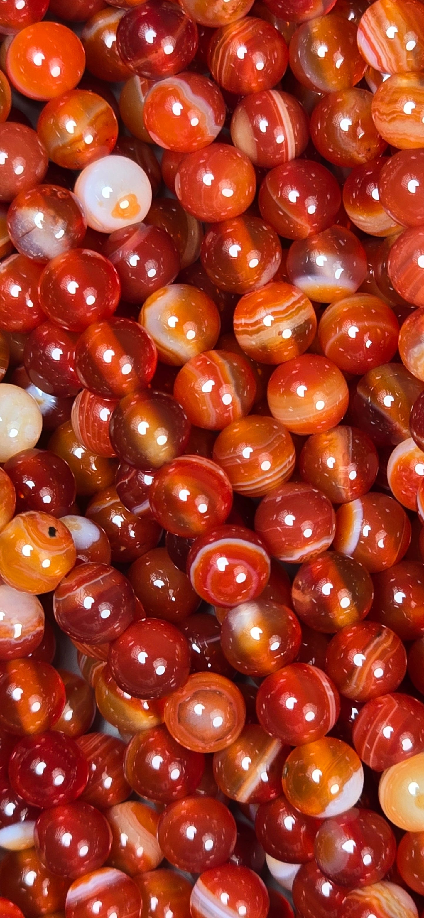 Carnelian Beads - Round