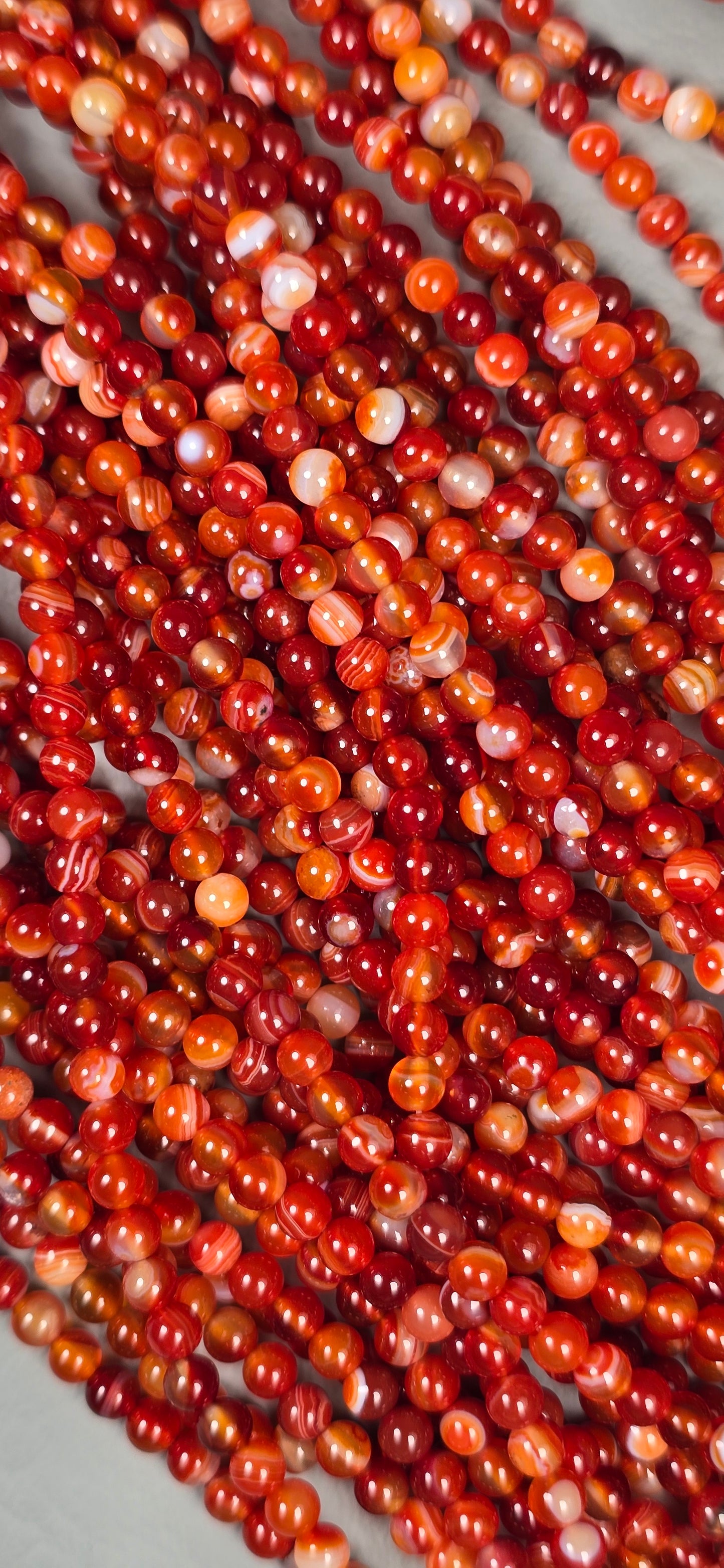 Carnelian Beads - Round