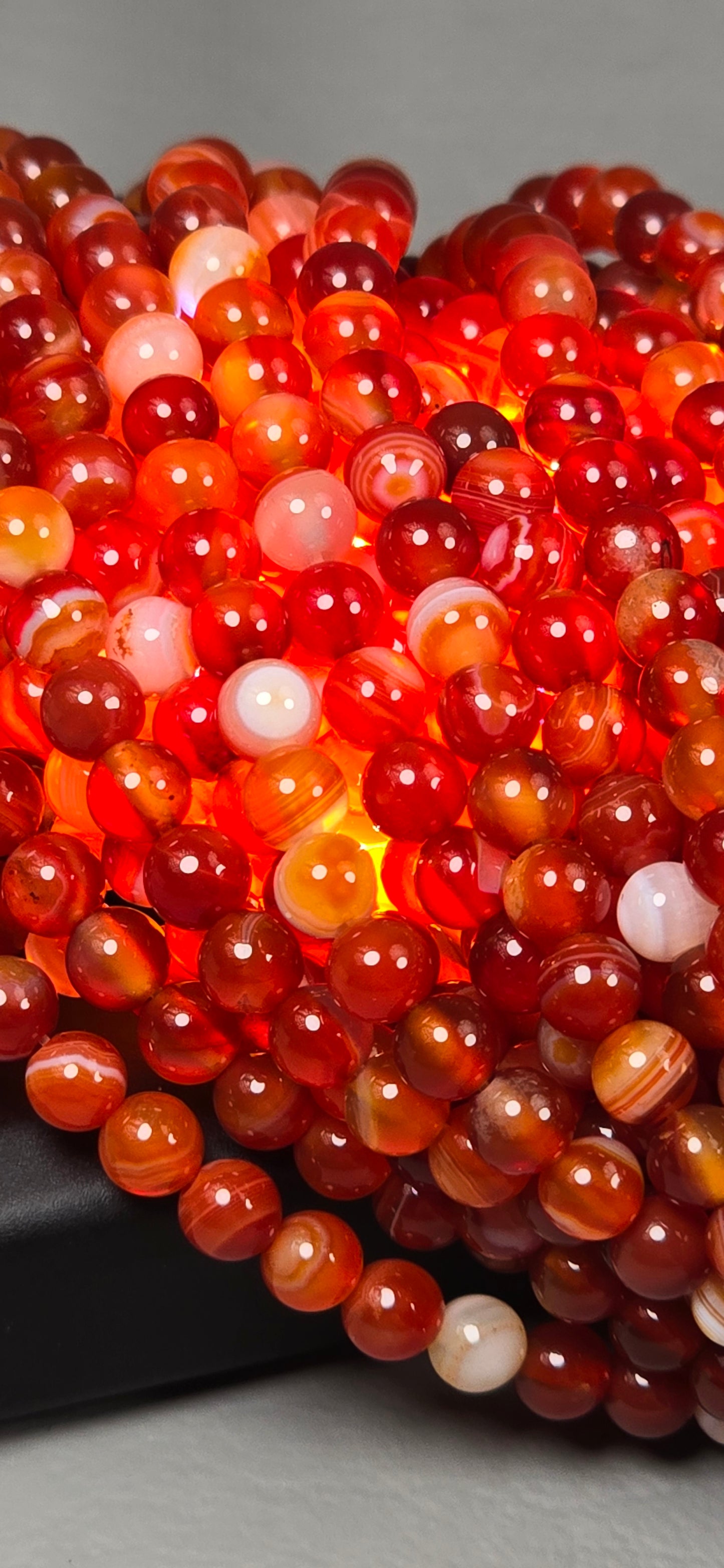 Carnelian Beads - Round