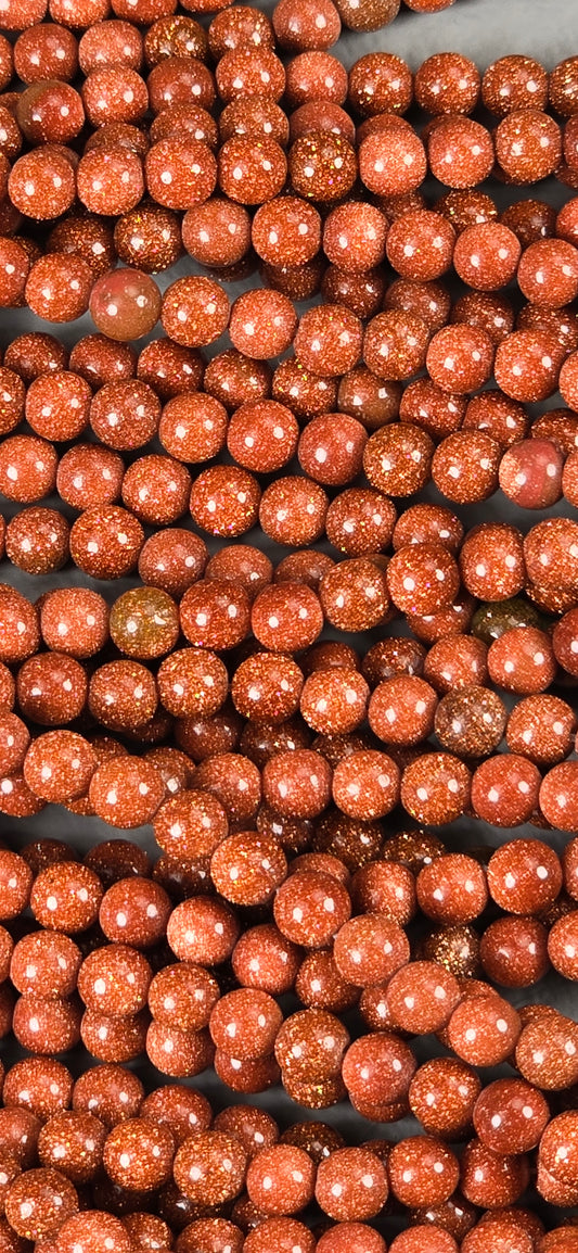 Goldstone Beads - Round