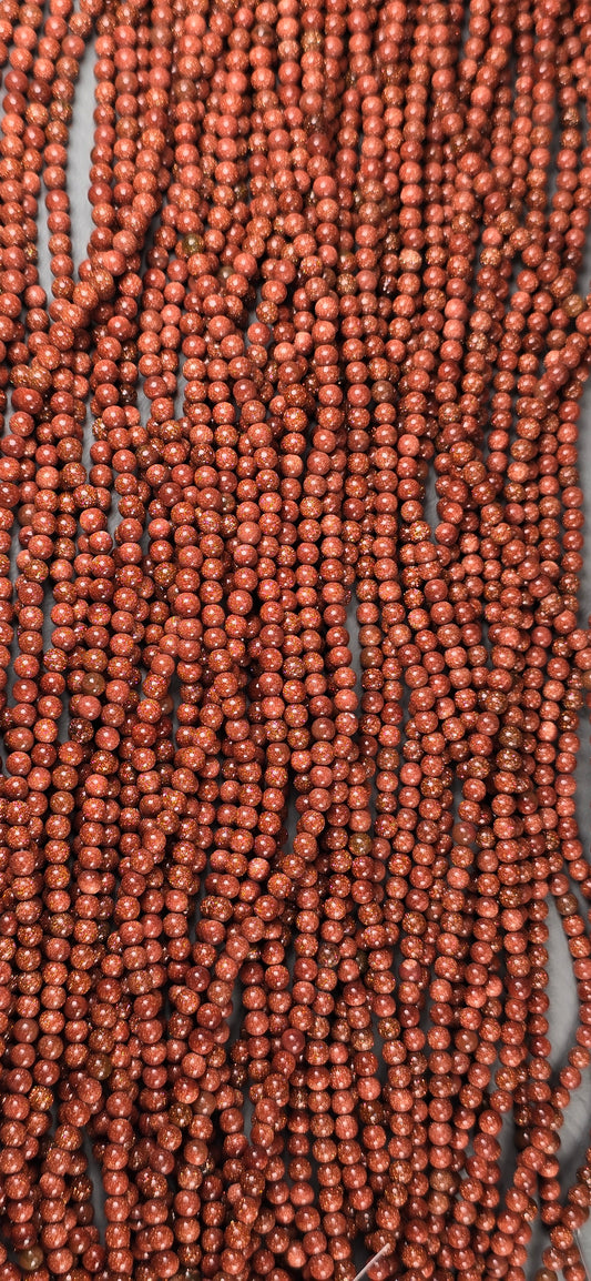 Goldstone Beads - Round