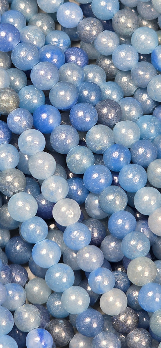 Blue Aventurine Beads - Round