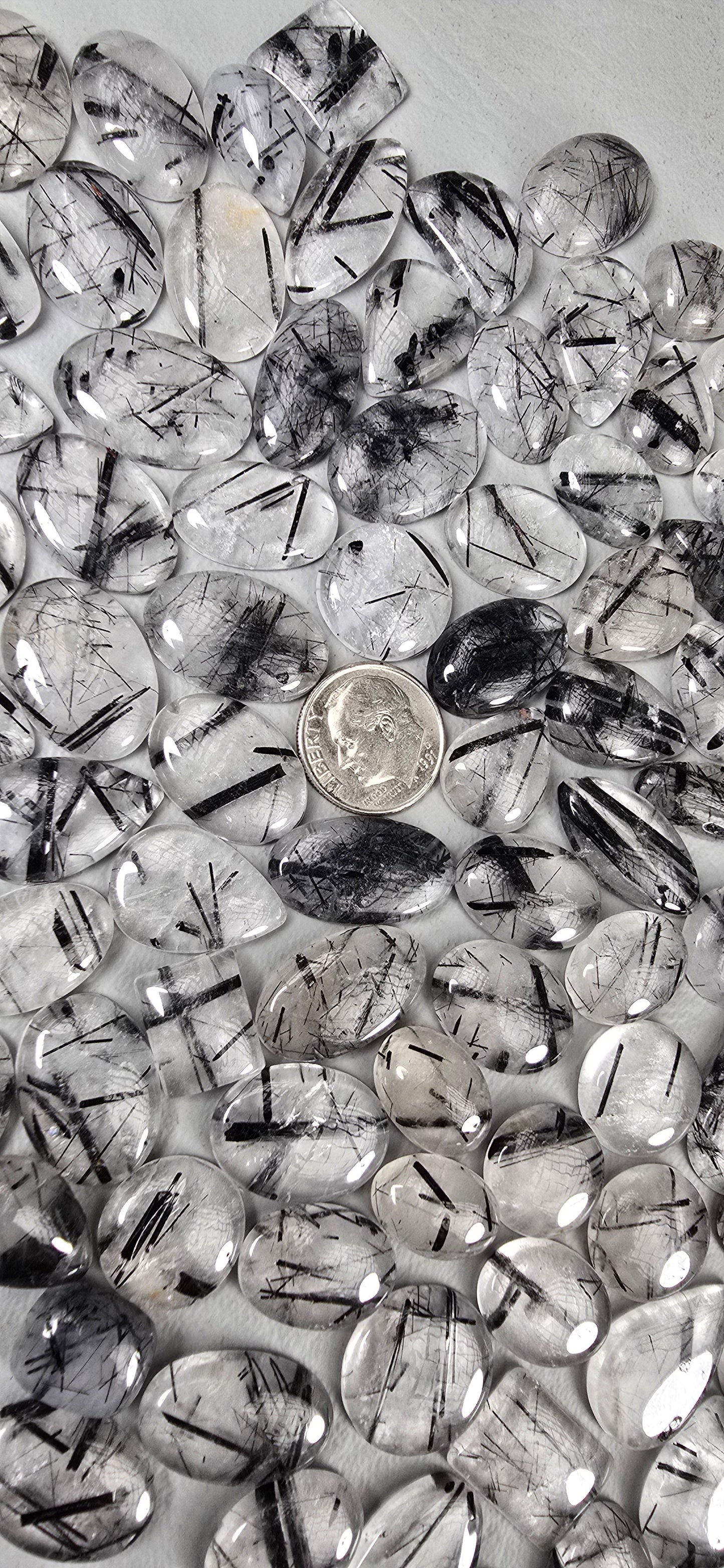 Tourmalated Quartz - Random Cabochon