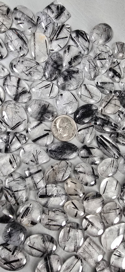Tourmalated Quartz - Random Cabochon