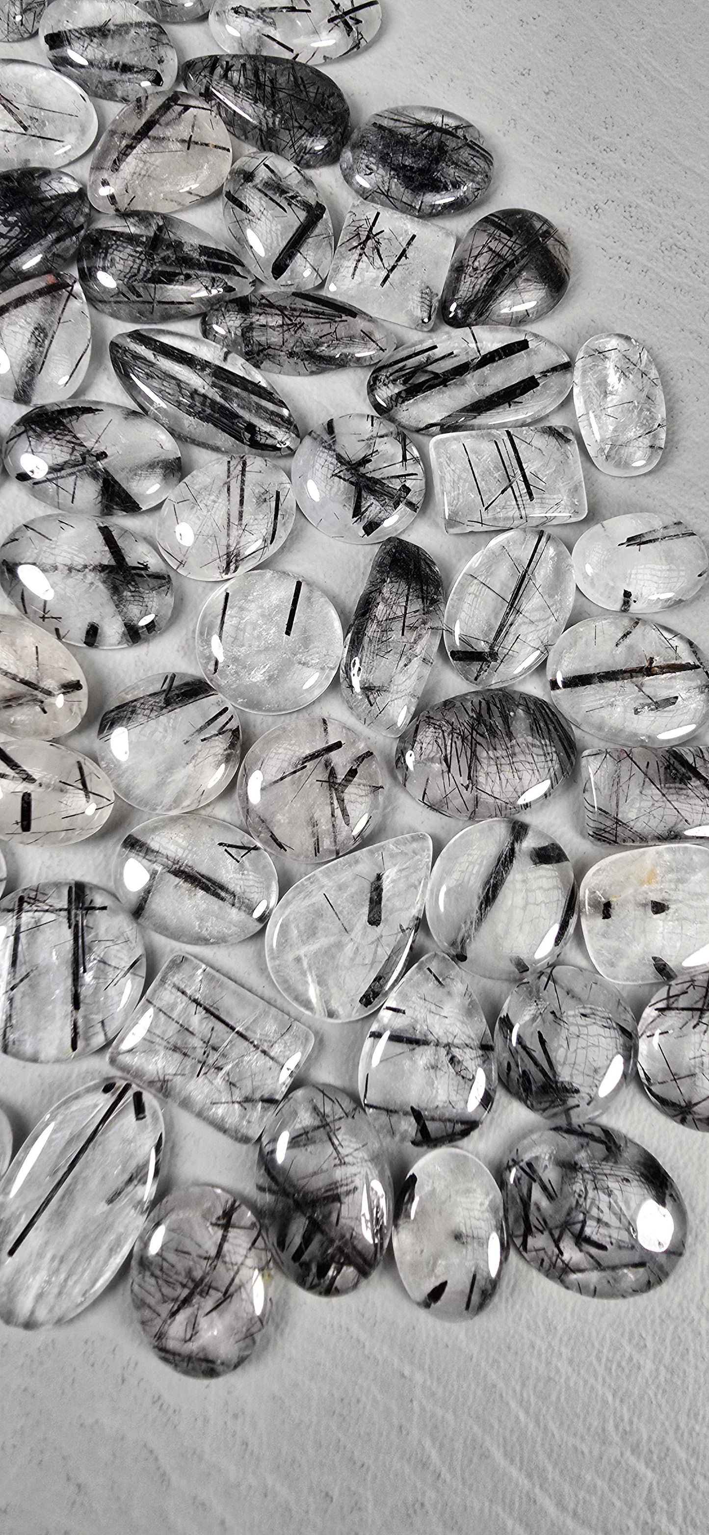 Tourmalated Quartz - Random Cabochon