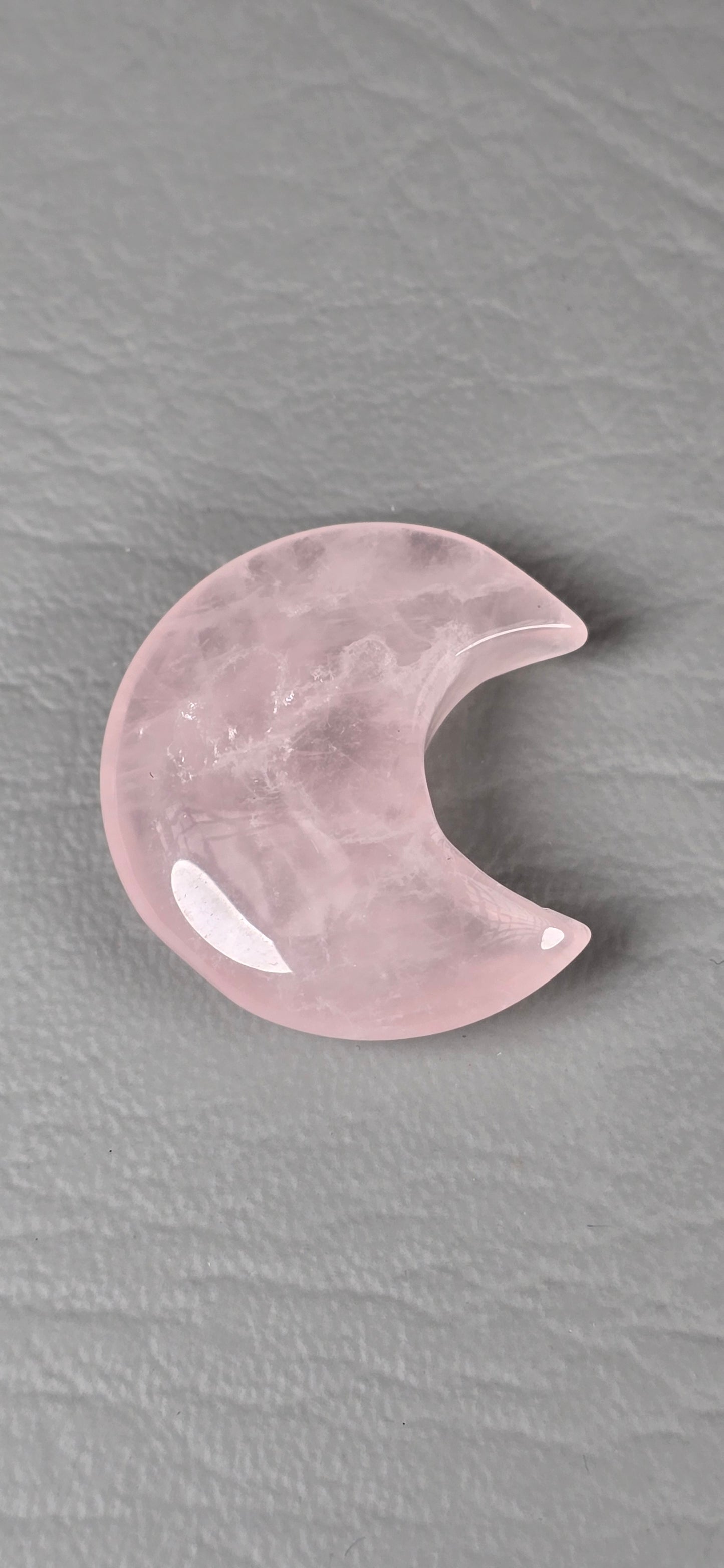 Rose Quartz Crescent Moon