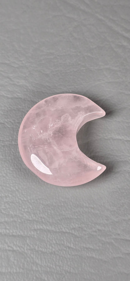 Rose Quartz Crescent Moon