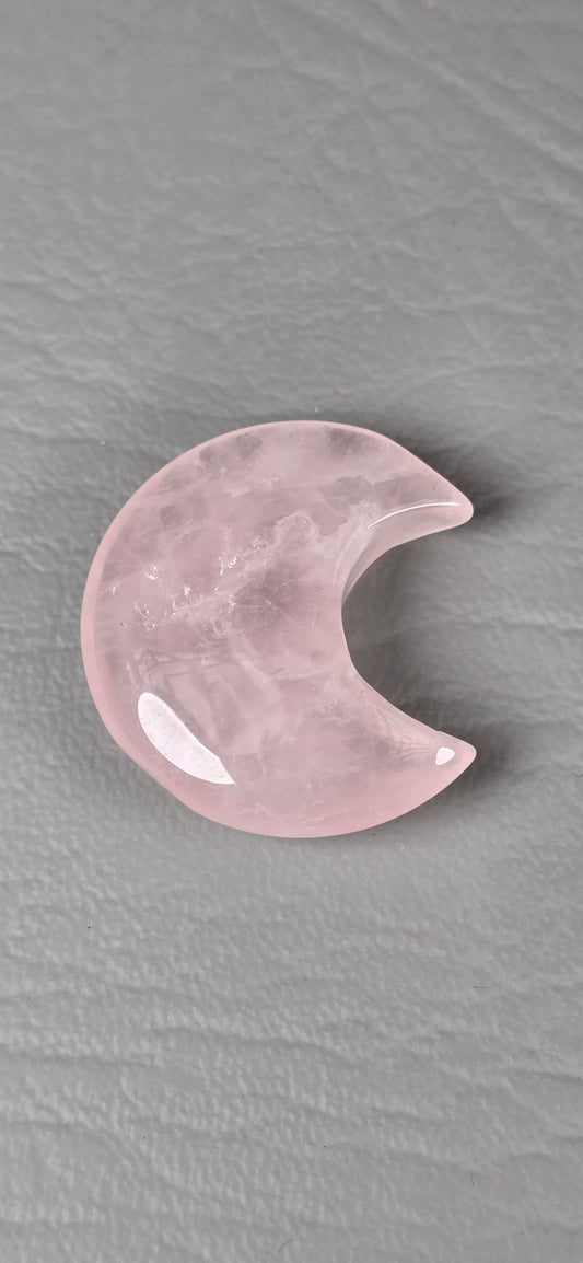 Rose Quartz Crescent Moon