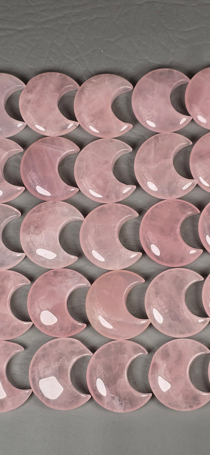 Rose Quartz Crescent Moon