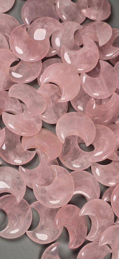 Rose Quartz Crescent Moon