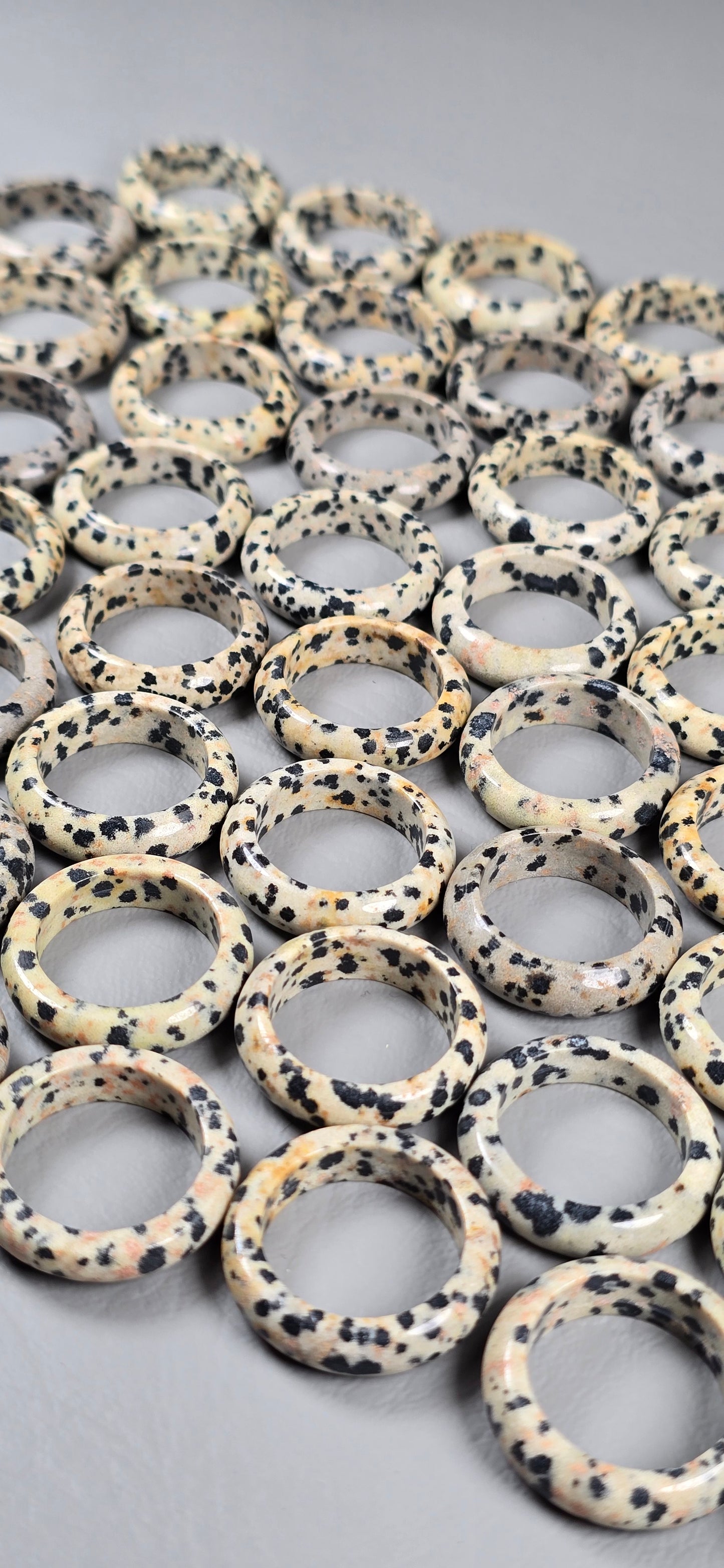 Dalmation Jasper Rings