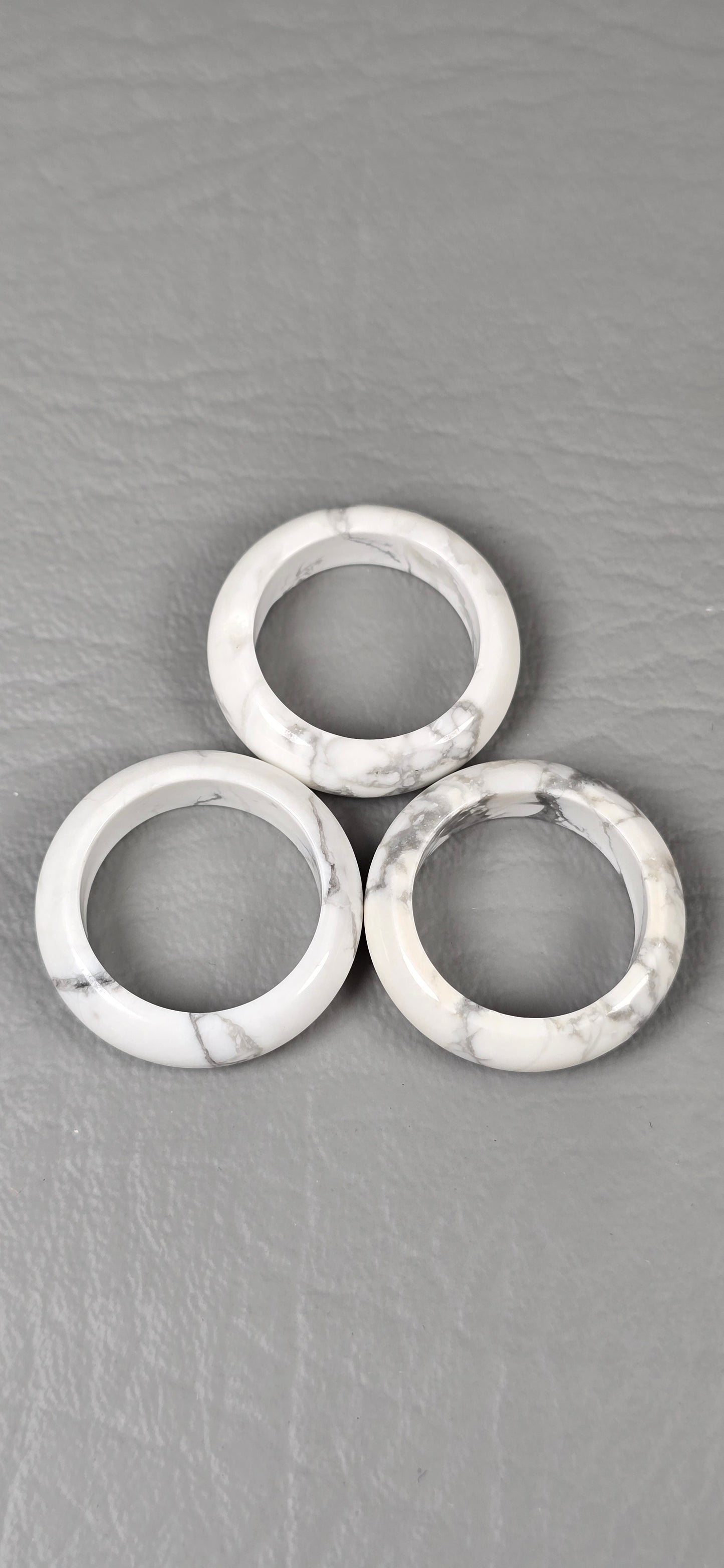 Howlite Rings