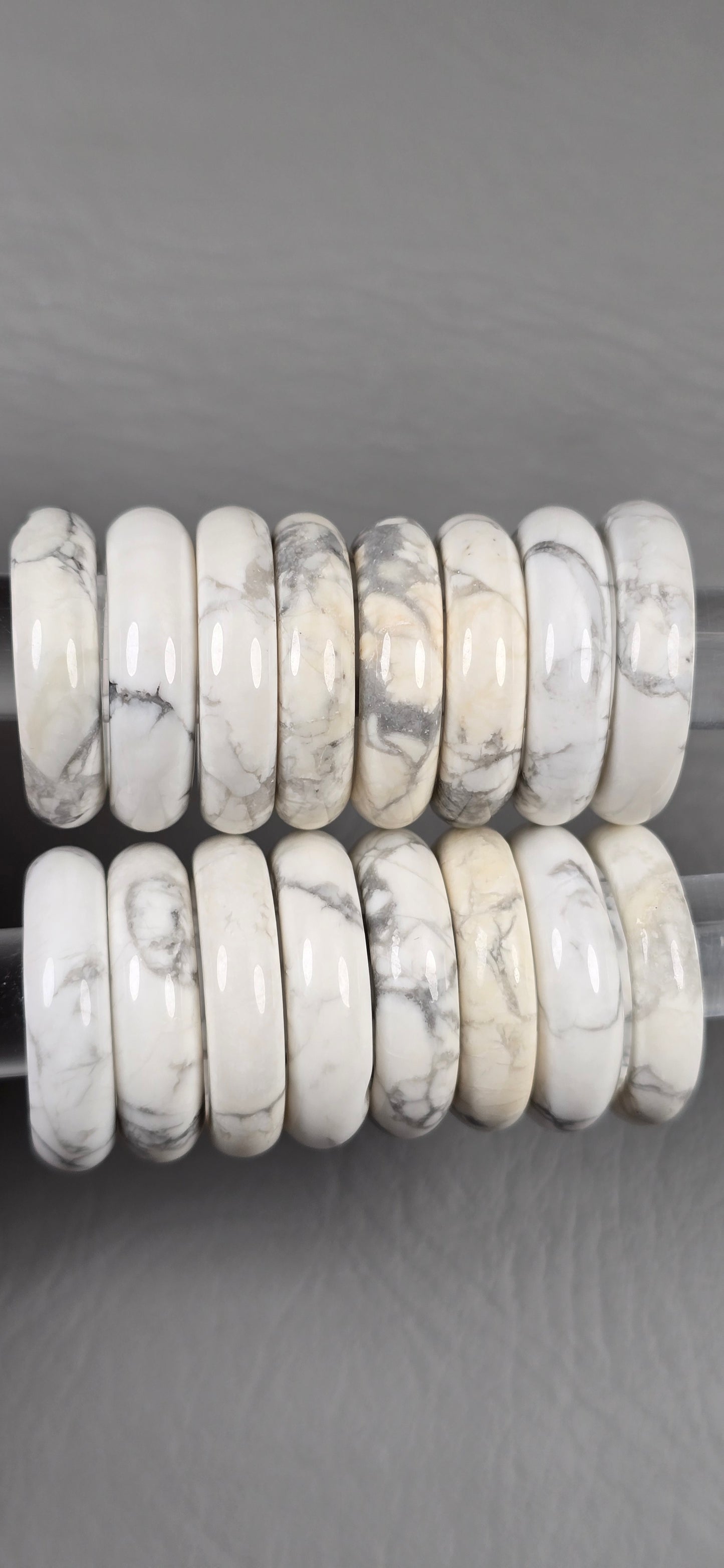 Howlite Rings