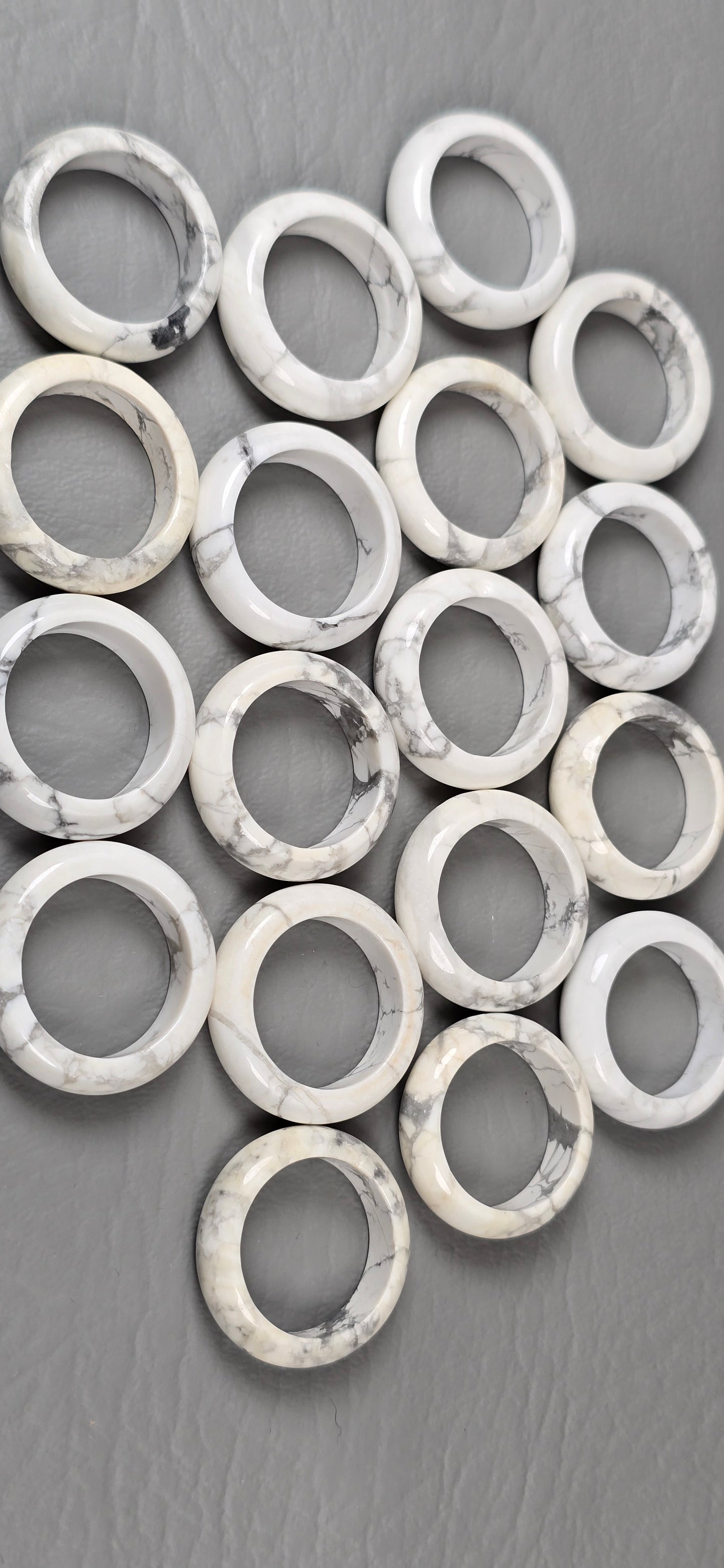 Howlite Rings