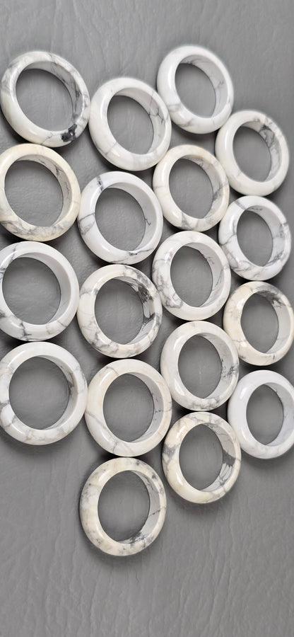 Howlite Rings