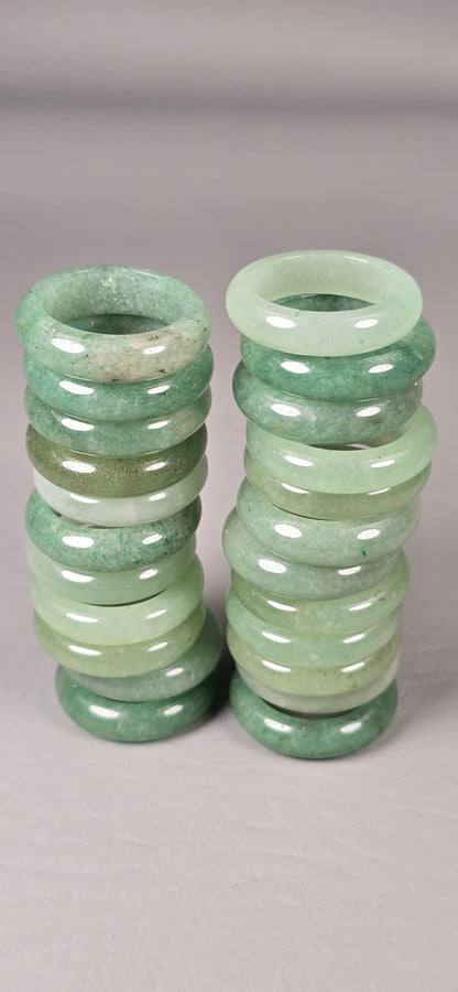 Green Aventurine Rings