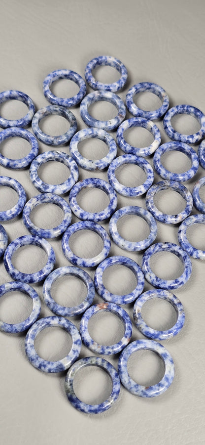 Blue Dot Sodalite Rings