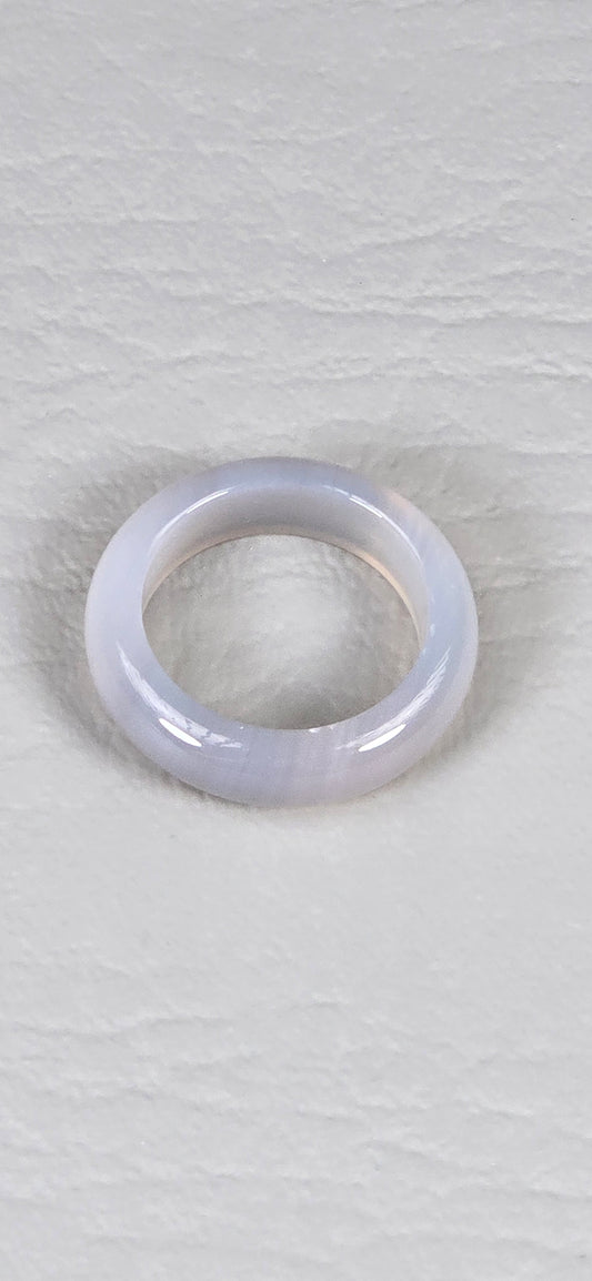 Chalcedony Rings - Grey / Clear