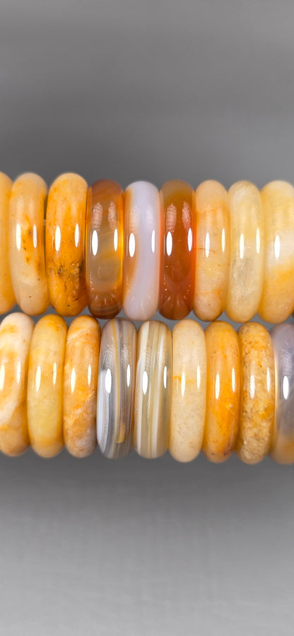 Chalcedony Rings - Golden / Brown
