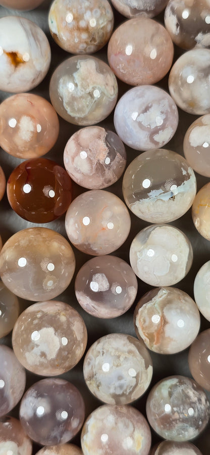 Flower Agate Sphere