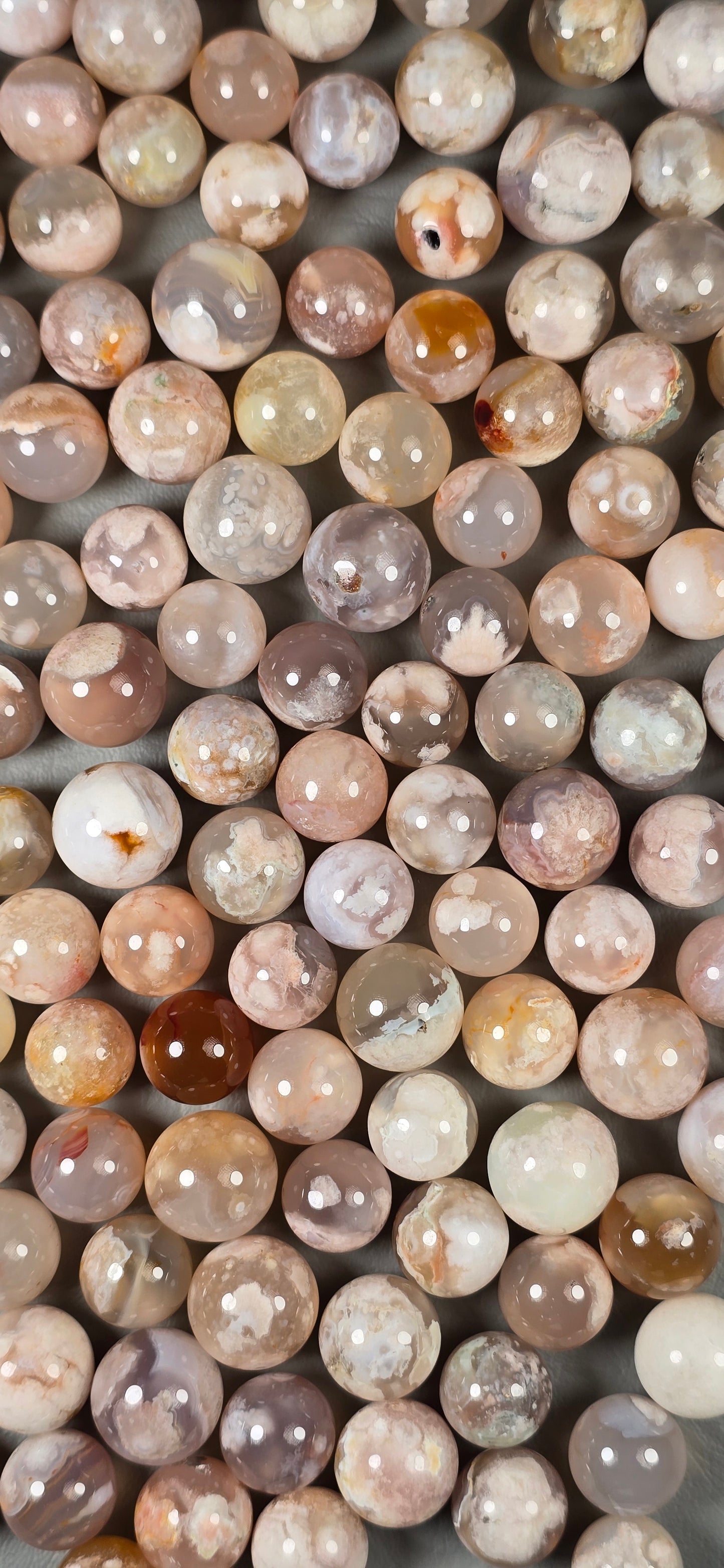 Flower Agate Sphere
